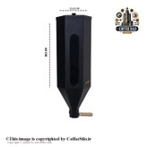 سیلو قهوه فلزی 8 کیلویی مدل 6 ضلعی مسترکافه